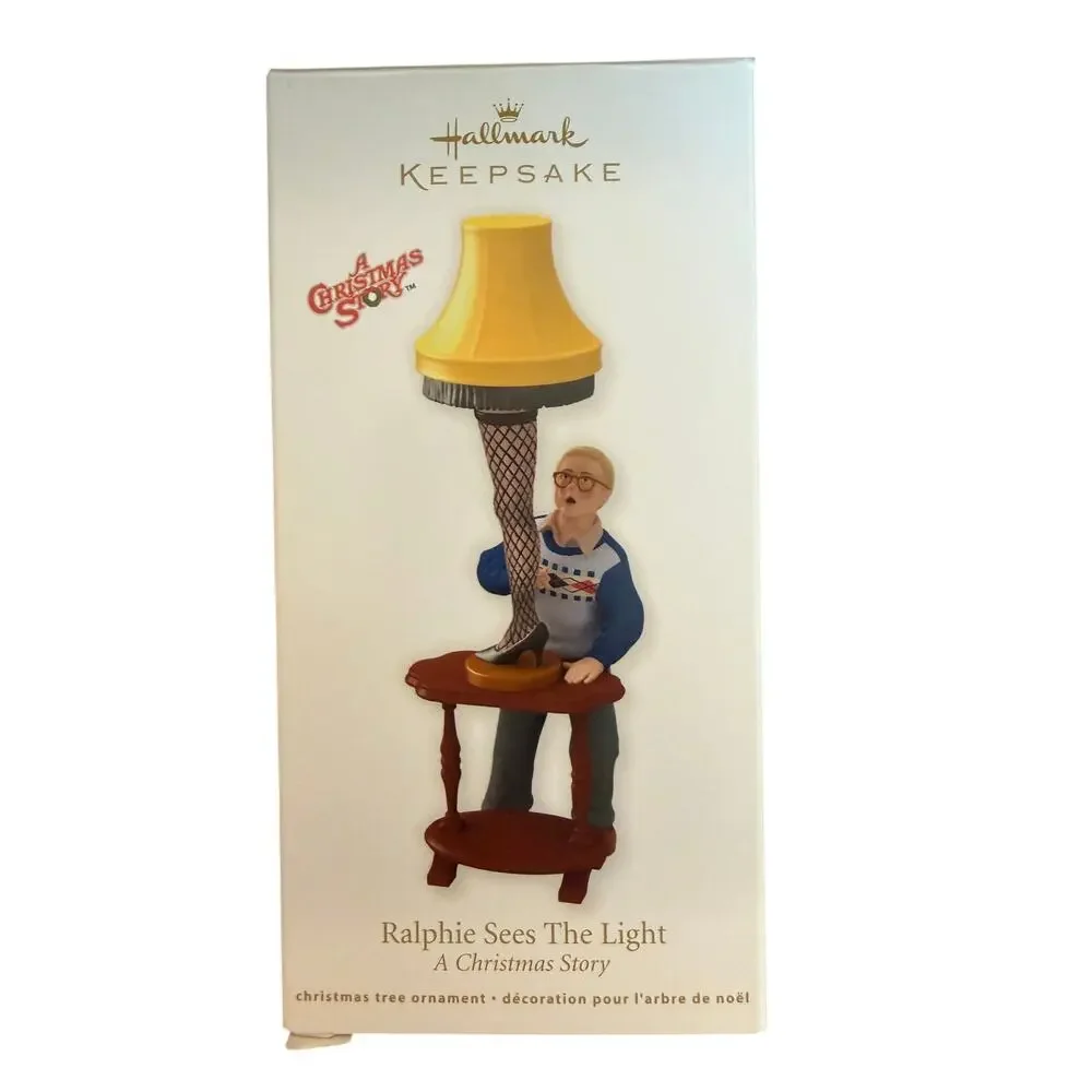 A Christmas Story Ralphie Sees The Light Leg lamp 2012 Hallmark Keepsake